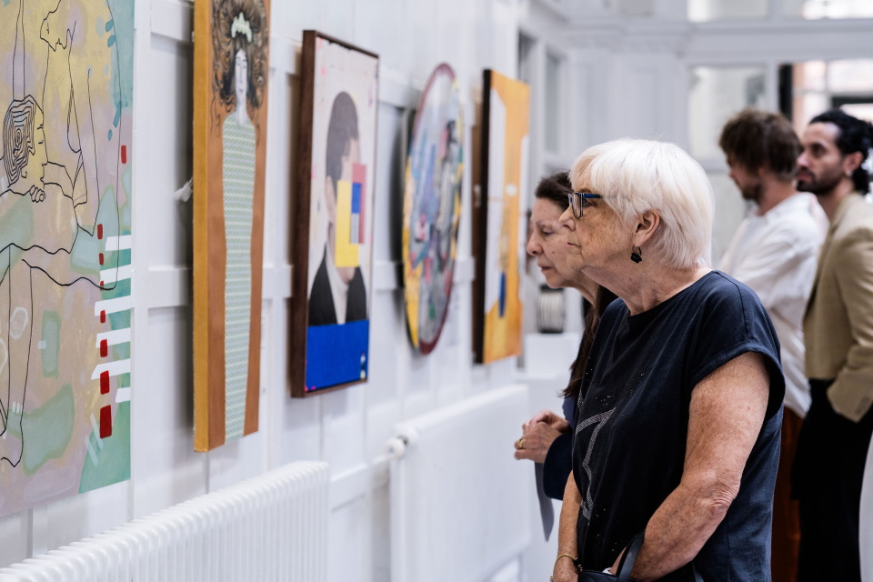 A view of the Three Counties Open Art Exhibition 2024
