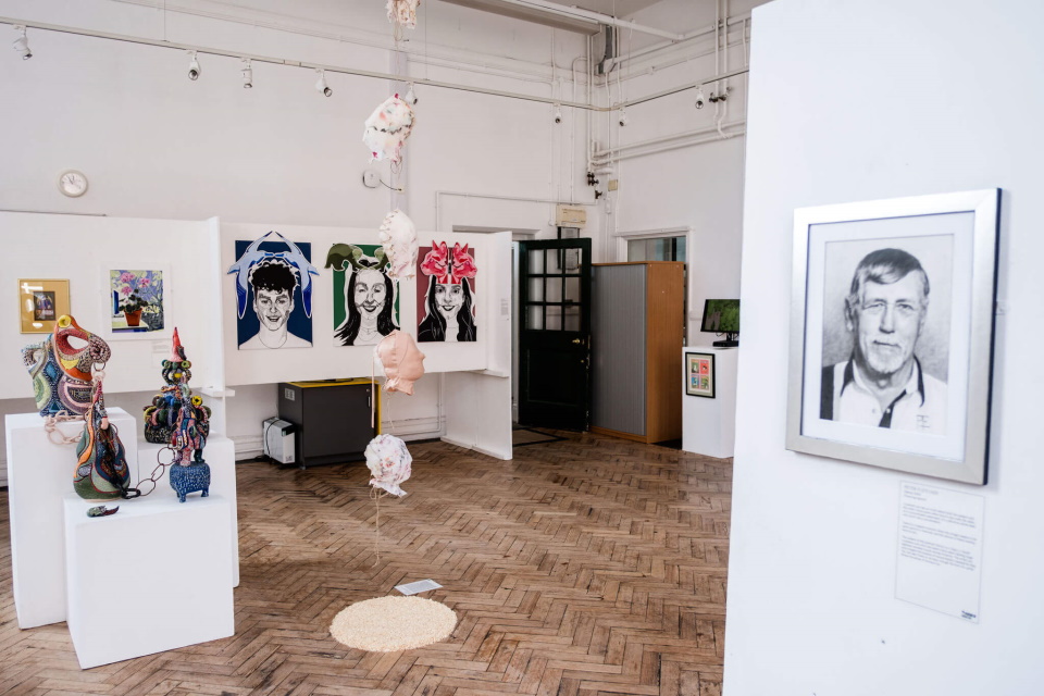 A view of the Three Counties Open Art Exhibition 2024