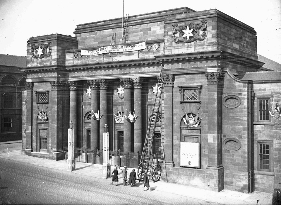 Burslem, Town Hall during Wedgwood Pageant